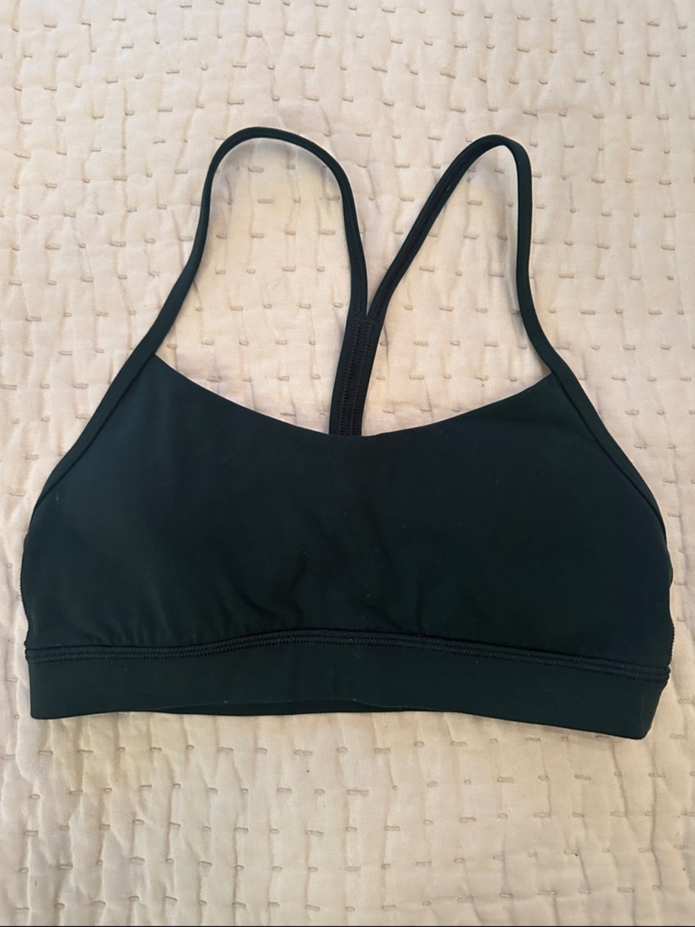 lululemon athletica dark green Thin-Strap Sports Bra